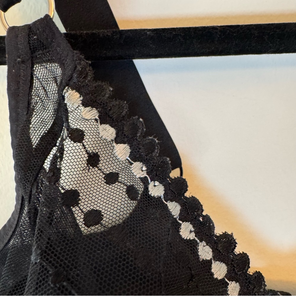 Elomi Elegant Black Sheer Bra lingerie honeymoon 34k 0011 - Picture 5 of 15